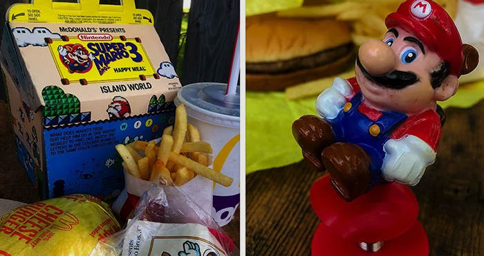 Nintendo Collector Finds Super Mario Bros. 3 Happy Meal Display from 1990 Nintendo Collector Finds Super Mario Bros. 3 Happy Meal Display from 1990