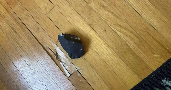 Suspected Meteorite Falls Through Roof: “It Was Warm”