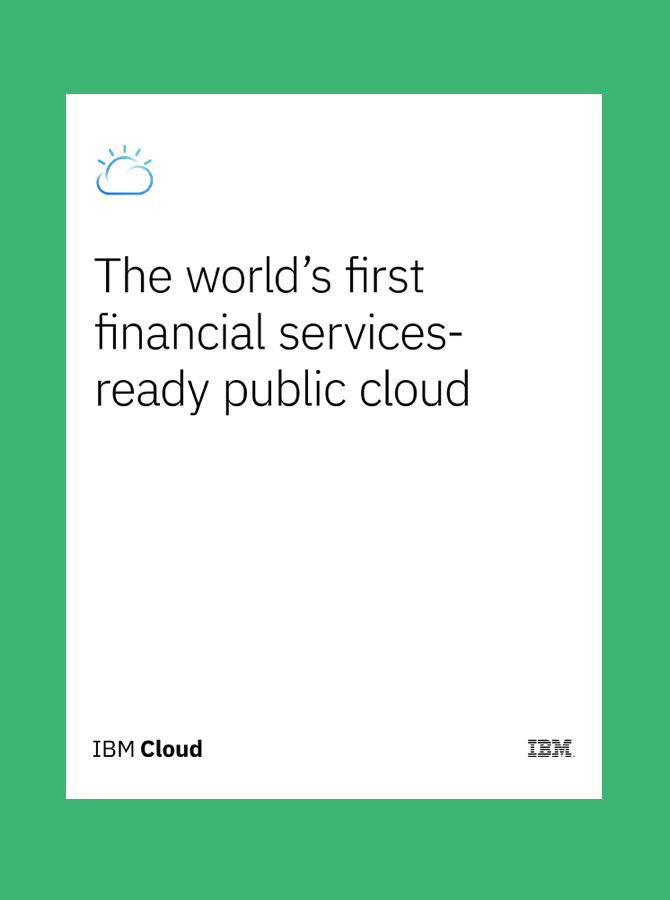 The World’s First Financial Services-Ready Public Cloud
