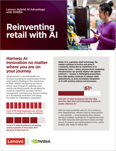 Lenovo Hybrid AI Advantage™ con NVIDIA: Reinventando el comercio minorista con IA